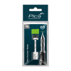 Жала графитовые запасные Pica 7030 SB HВ + 2 резинки для PICA Fine Dry, графит (26шт)