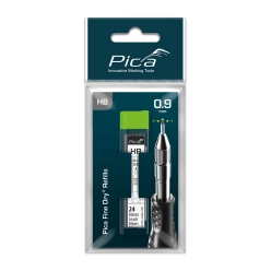 Жала графитовые запасные Pica 7030 SB HВ + 2 резинки для PICA Fine Dry, графит (26шт)