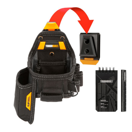 Строительная поясная сумка для рулетки и ножа ClipTech TOUGHBUILT TB-CT-25X 