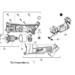 Корпус для HD18 AG115/Milwaukee