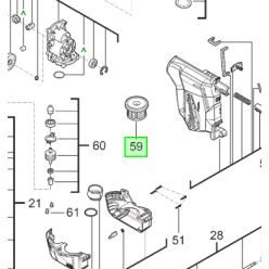 Фільтр до перфоратора M18FHAFOH16-0 16MM SDS+ HMR W. DDE