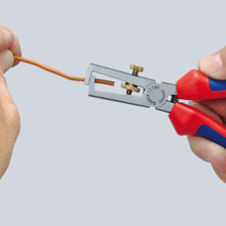 Инструмент для удаления изоляции, с разжимной пружиной Ø5,0мм 160мм VDE KNIPEX 11 07 160 хромирован