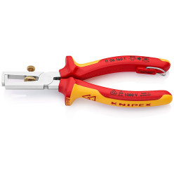 Инструмент для удаления изоляции, с страховкой Ø5,0мм 160мм VDE KNIPEX 11 06 160 T, хромированный