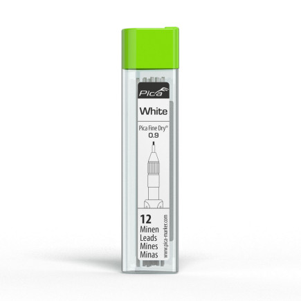 Запасные стержни PICA 7032/SB Fine Dry белый 0,9мм, 12шт