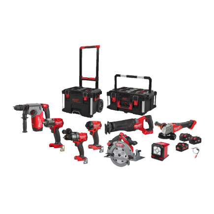 Набор из 8ми инструментов аккумуляторных бесщеточных MILWAUKEE M18 FPP9B-557P Набор из 8ми инструментов аккумуляторных бесщеточных MILWAUKEE M18 FPP9B-557P