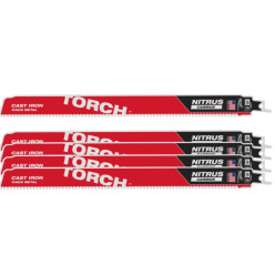 Полотно для сабельных пил TORCH CARBIDE NITRUS MILWAUKEE, 300х3,1мм, (5шт), (металл)