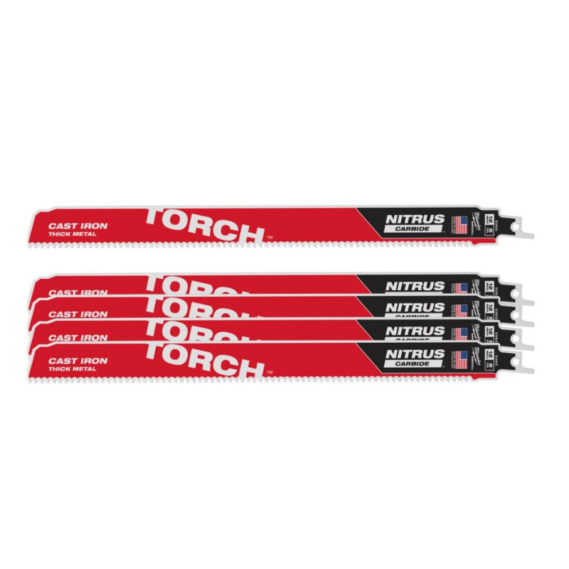 Полотно для сабельных пил TORCH CARBIDE NITRUS MILWAUKEE, 300х3,1мм, (5шт), (металл)