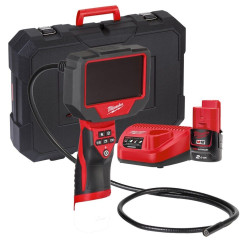 Камера аккумуляторная цифровая MILWAUKEE M12 360IC12-201C (1м)(ЗУ+1акк.Х2Ач+кейс) 