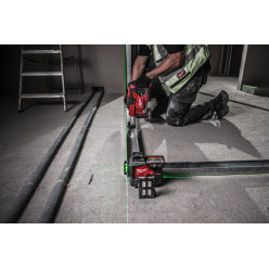 Нивелир лазерный аккумуляторный 3D MILWAUKEE, M12 3PLKIT-401P, (замена на 4933499379)