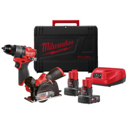 Набор из 2х инструментов аккумуляторных бесщеточных MILWAUKEE M12FPP2G2-402X