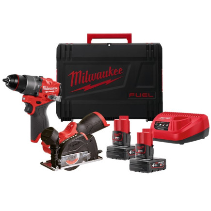 Набор из 2х инструментов аккумуляторных бесщеточных MILWAUKEE M12FPP2G2-402X