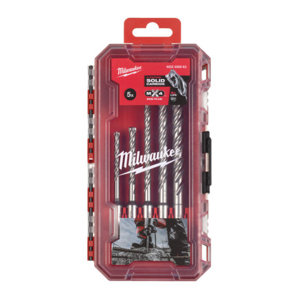 Набор буров SDS-PLUS MX4 Set 1 (5шт) Набор буров SDS-PLUS MX4 Set 1 (5шт)