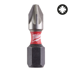 Бита SHOCKWAVE MILWAUKEE, PZ2, 25мм, (25шт)