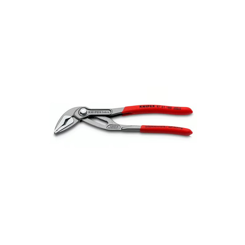 Клещи сантехнические переставные особо тонкие Ø42мм  Cobra ES KNIPEX 87 51 180, фосфатированные
