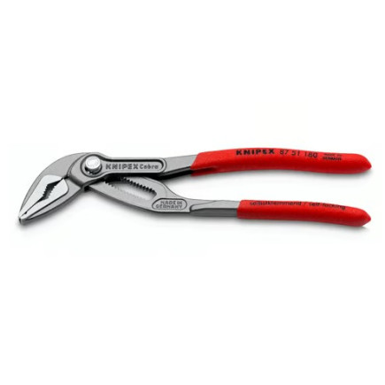 Клещи сантехнические переставные особо тонкие Ø42мм  Cobra ES KNIPEX 87 51 180, фосфатированные