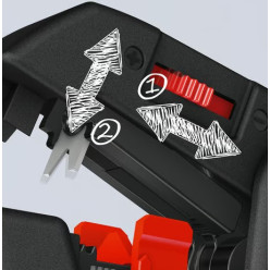 Стриппер автоматический для удаления изоляции, 0,2-6,0мм² 180мм KNIPEX ComStrip 12 62 180