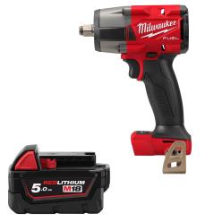 Гайковерт аккумуляторный бесщёточный MILWAUKEE 1/2" (881 Нм) M18 FMTIW2F12-0 + M18 B5 подарок