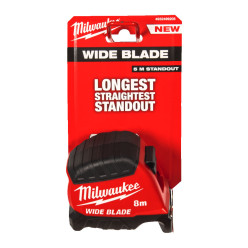 Рулетка WIDE BLADE MILWAUKEE (Gen2), 8м (35мм)