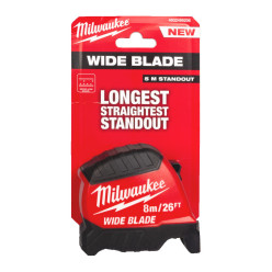 Рулетка WIDE BLADE MILWAUKEE (Gen2), 8м/26фт (35мм)