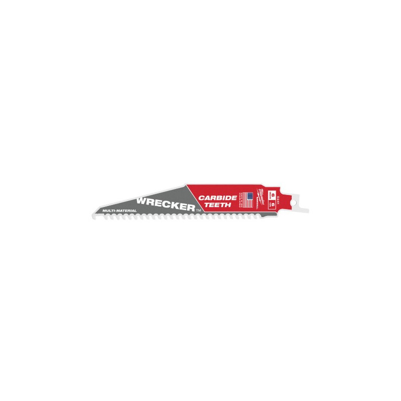 Полотно для сабельных пил WRECKER CARBIDE MILWAUKEE, 150/4,2мм, (мультиматериал)