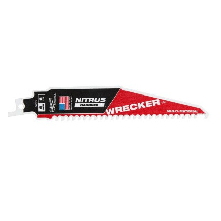 Полотно для сабельных пил WRECKER CARBIDE NITRUS MILWAUKEE, 150/4,2мм, (мультиматериал)