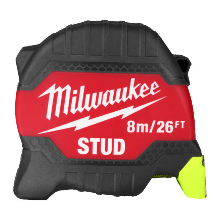 Рулетка магнитная STUD MILWAUKEE (Gen 3), 8м/26фт (33мм)