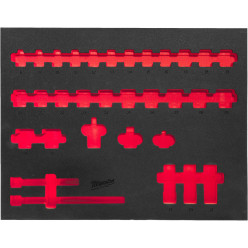 Ложемент для головок ShW 1/2" STD MILWAUKEE, (32шт) (45х536х417мм) для тележек