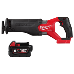 Пила сабельная аккумуляторная бесщёточная MILWAUKEE M18 FSZ-0 (каркас) + M18 B5 подарок