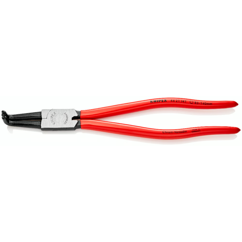 Щипцы для стопорных колец загнутые 90° Ø85-140мм, 300мм KNIPEX 44 21 J41 SB,(Ø3,2мм) фосфатированные