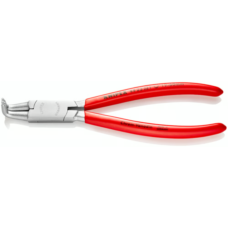 Щипцы для стопорных колец загнутые 90° Ø19-60мм, 170мм KNIPEX 44 23 J21, (Ø1,8мм) хромированные