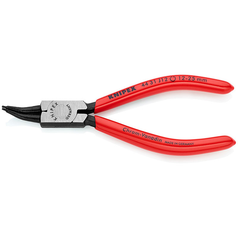 Щипцы для стопорных колец загнутые 45° Ø12-25мм, 140мм KNIPEX 44 31 J12, (Ø1,3мм) фосфатированные