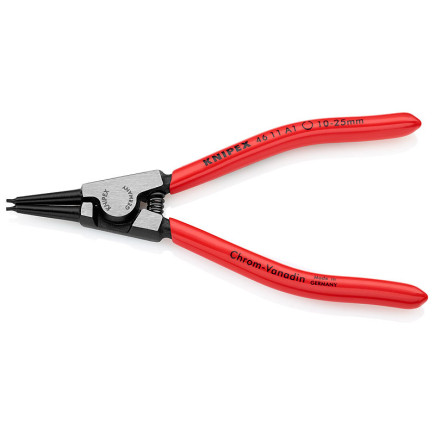 Щипцы для стопорных колец прямые Ø10-25мм, 140мм KNIPEX 46 11 A1 SB, (Ø1,3мм) фосфатированные