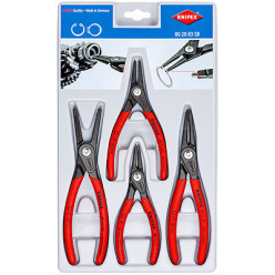 Набор щипцов прецизионных для стопорных колец KNIPEX 00 20 03 SB, (4шт)