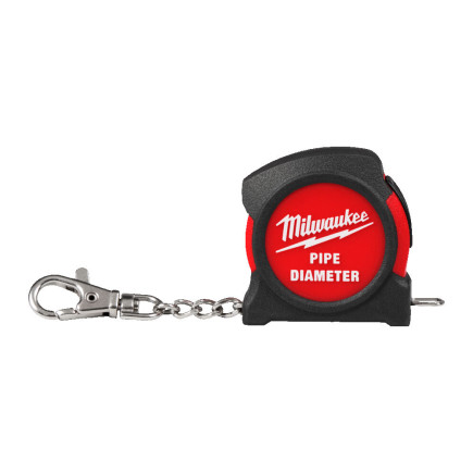 Рулетка-брелок для труб PIPE DIAMETER MILWAUKEE, 1 ¼˝ (DN 32) – 6˝ (DN150), с магнитом Рулетка-брелок для труб PIPE DIAMETER MILWAUKEE, 1 ¼˝ (DN 32) – 6˝ (DN150), с магнитом