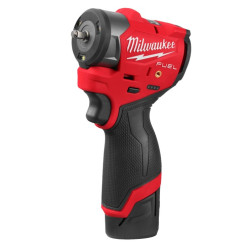 Гайковерт аккумуляторный бесщеточный MILWAUKEE 1/4'' (136 Нм) M12 FSCIWF14-252X, с кольцом