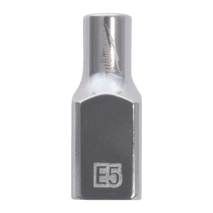 Головка торцевая хромированная TORX Е-стандарт ¼” MILWAUKEE, E5 Головка торцевая хромированная TORX Е-стандарт ¼” MILWAUKEE, E5