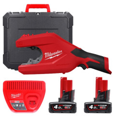 Труборез аккумуляторный по нержавеющей стали MILWAUKEE M12 PCSS54-402C до 54мм (ЗУ+2акк.Х4Ач+кейс)