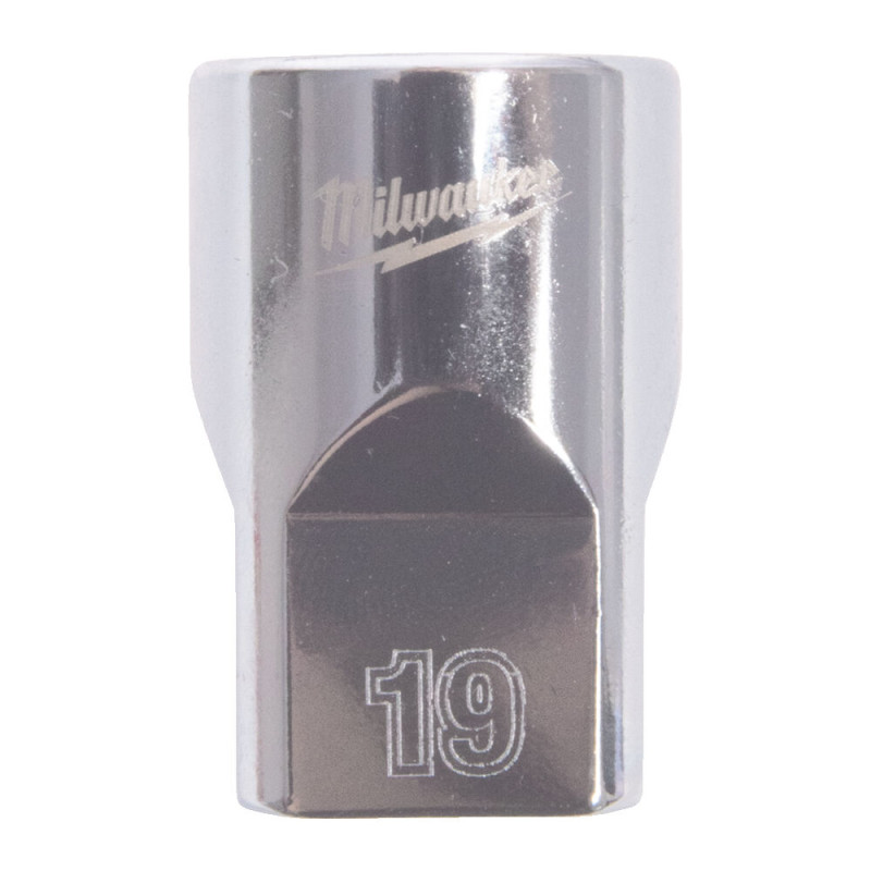 Головка торцевая хромированная ½” MILWAUKEE, (звезда 12 гранн.), 19мм