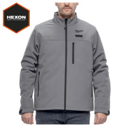 Куртка с електроподогревом MILWAUKEE, M12 HJGR6-0(XXXL), серая, (XXXL)
