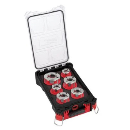 Набор головок для резьбонарезного инструмента PACKOUT MILWAUKEE FPT2HK BSPT Alloy (для FPT2) (6шт) Набор головок для резьбонарезного инструмента PACKOUT MILWAUKEE FPT2HK BSPT Alloy (для FPT2) (6шт)