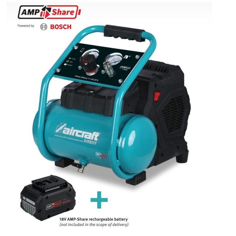 Компрессор воздушный аккумуляторный AIRBOY SILENCE 111 AS OF E ( для BOSCH) (каркас)