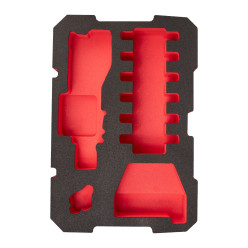 Ложемент для ящиков c полками PACKOUT MILWAUKEE для M12 HPT, кольцевых прес-клещей, ЗУ и 1аккум.