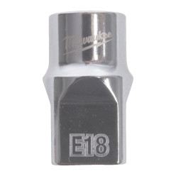 Головка торцевая хромированная TORX Е-стандарт ½” MILWAUKEE, E18