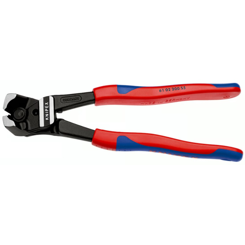 Болторез торцовый с высокой передачей усилия для снятия хомутов KNIPEX 61 02 200 S5, фосфатированный