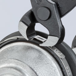 Клещи для хомутов с ушками, 220мм KNIPEX 10 98 I220 SB, фосфатированные