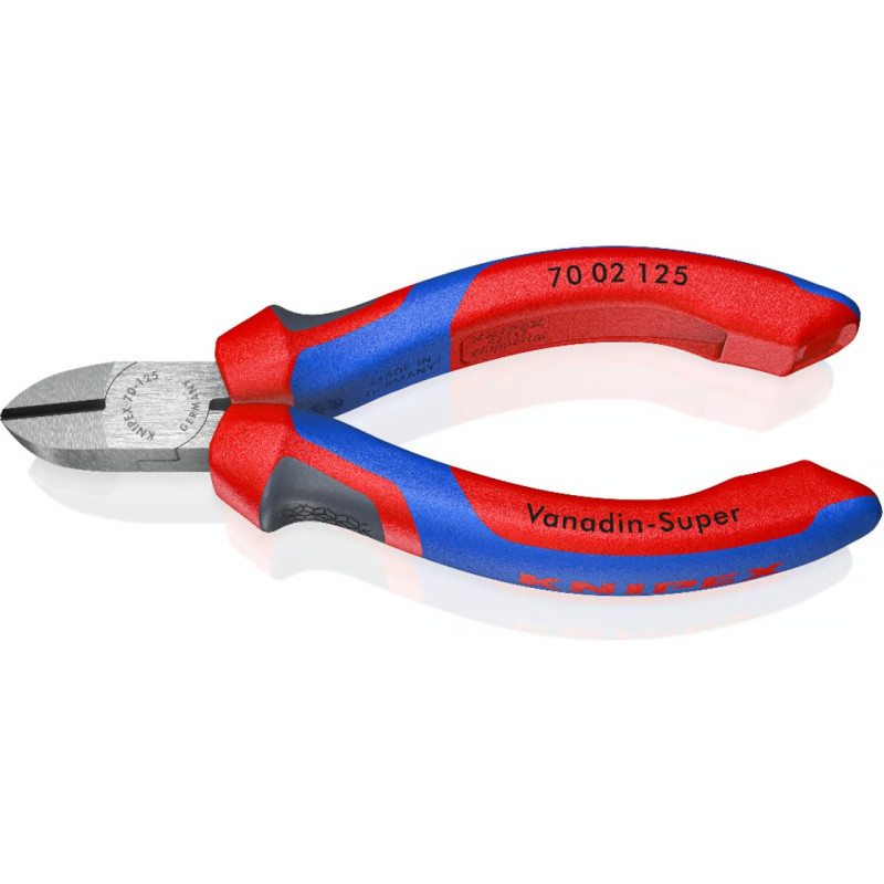 Кусачки боковые (бокорезы), Ø3,0мм, 125мм KNIPEX 70 01 125 SB, фосфатированные