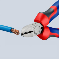 Кусачки боковые (бокорезы), Ø3,0мм, 125мм KNIPEX 70 01 125 SB, фосфатированные