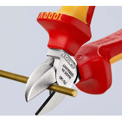 Кусачки боковые (бокорезы), Ø4,0мм, 140мм VDE KNIPEX 70 06 140 SB, хромированные