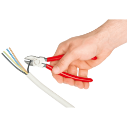 Кусачки боковые (бокорезы), Ø4,0мм, 180мм KNIPEX 70 01 180, фосфатированные