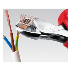 Кусачки боковые (бокорезы) X-Cut, Ø12,0мм, 160мм VDE KNIPEX 73 06 160 SB, хромированные